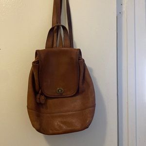 Vintage coach mini leather backpack